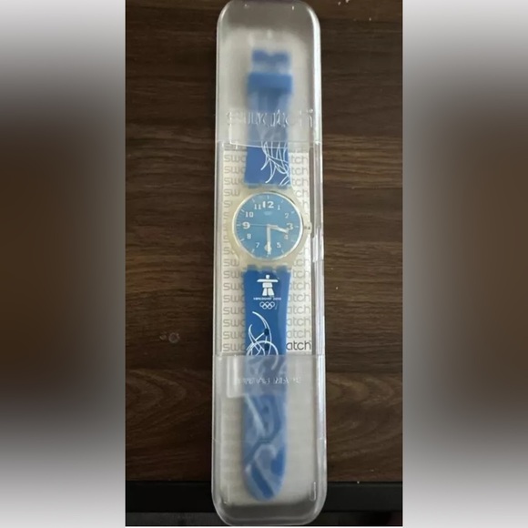 Unisex Swatch Watch SUDK 103E Olympic Vancouver 2010 Brand New in Original Case